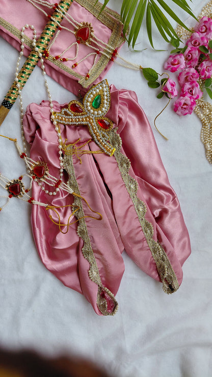 Krishna Dhoti and dupatta with Jwellery
