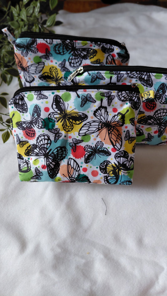 Zipper pouch butterfly