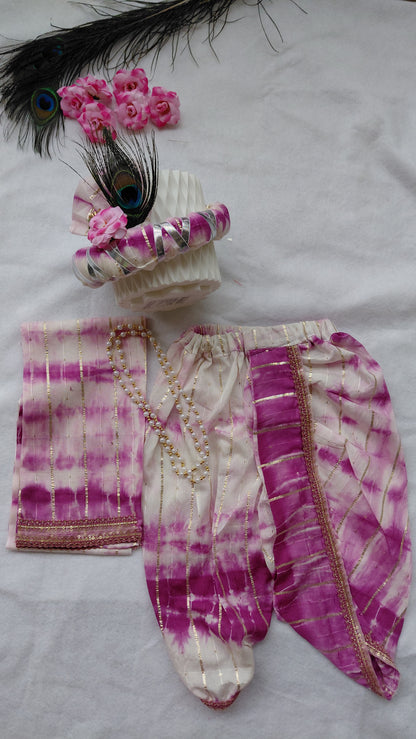 Krishna Dhoti, dupatta and Pagdi Set