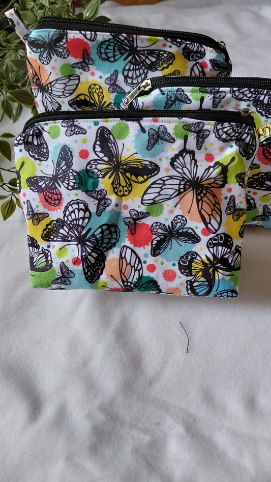 Zipper pouch butterfly
