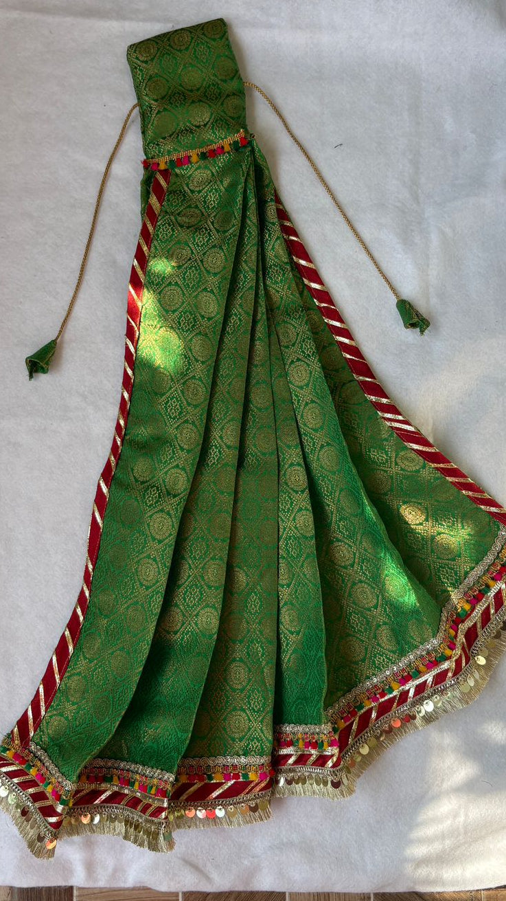 Green Banarasi Gudi Vastra