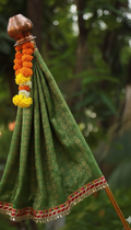 Green Banarasi Gudi Vastra